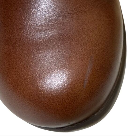 🥾 Alegria By PG Lite Eliza Dark Academia Leather Chestnut Luster Chunky Boots - Picture 12 of 13